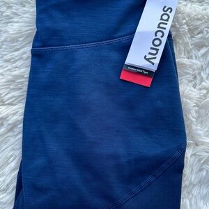 New Saucony women Navy Workout Tights size XS